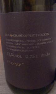 ES Chardonnay 2012